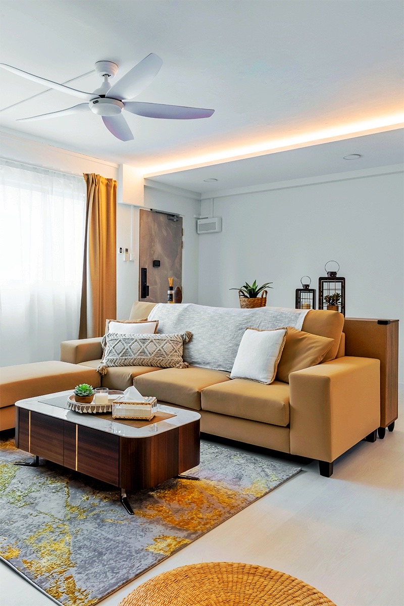 Minimalist, Scandinavian Design - Living Room - HDB 4 Room - Design by Apartment