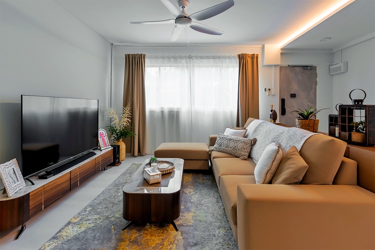 Minimalist, Scandinavian Design - Living Room - HDB 4 Room - Design by Apartment