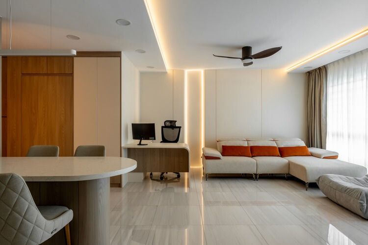 Modern Design - Living Room - HDB 5 Room - Design by Birch Tree Co. Pte Ltd