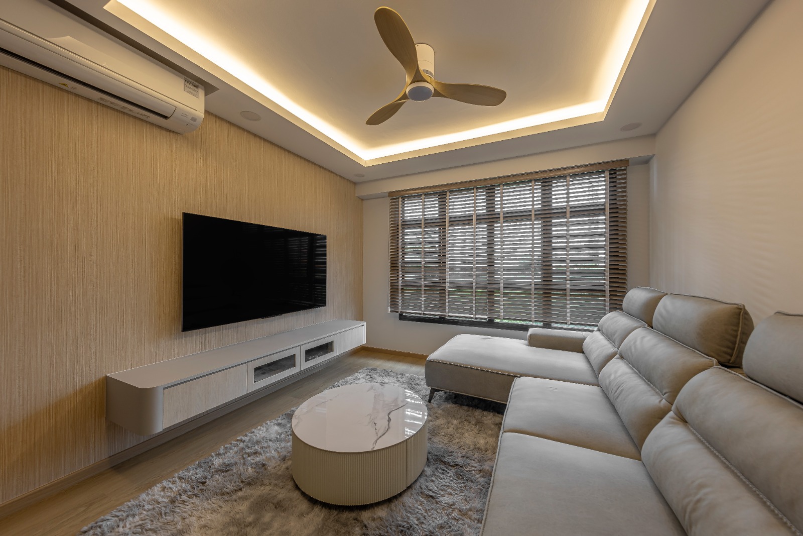 Contemporary Design - Living Room - HDB 4 Room - Design by Defour Home Studios Pte Ltd