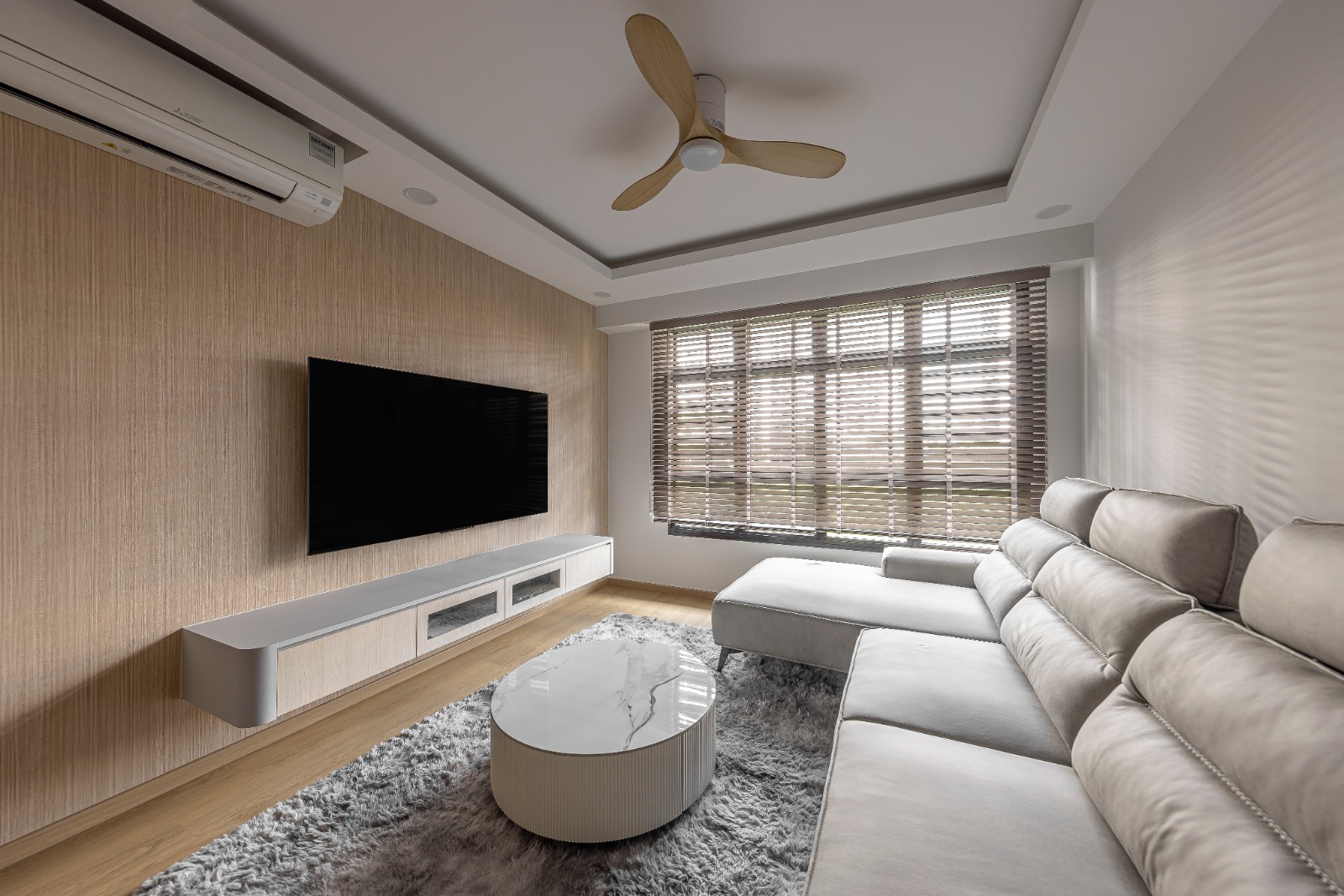 Contemporary Design - Living Room - HDB 4 Room - Design by Defour Home Studios Pte Ltd