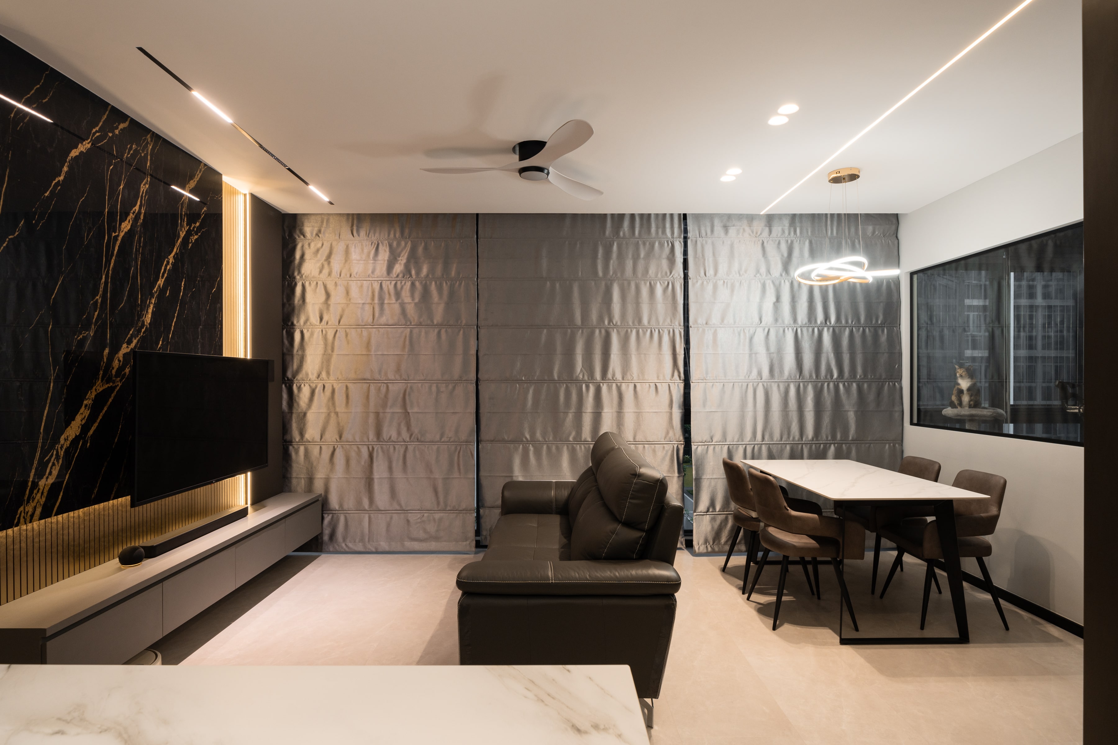 Contemporary, Modern Design - Living Room - Condominium - Design by Design 4 Space Pte Ltd