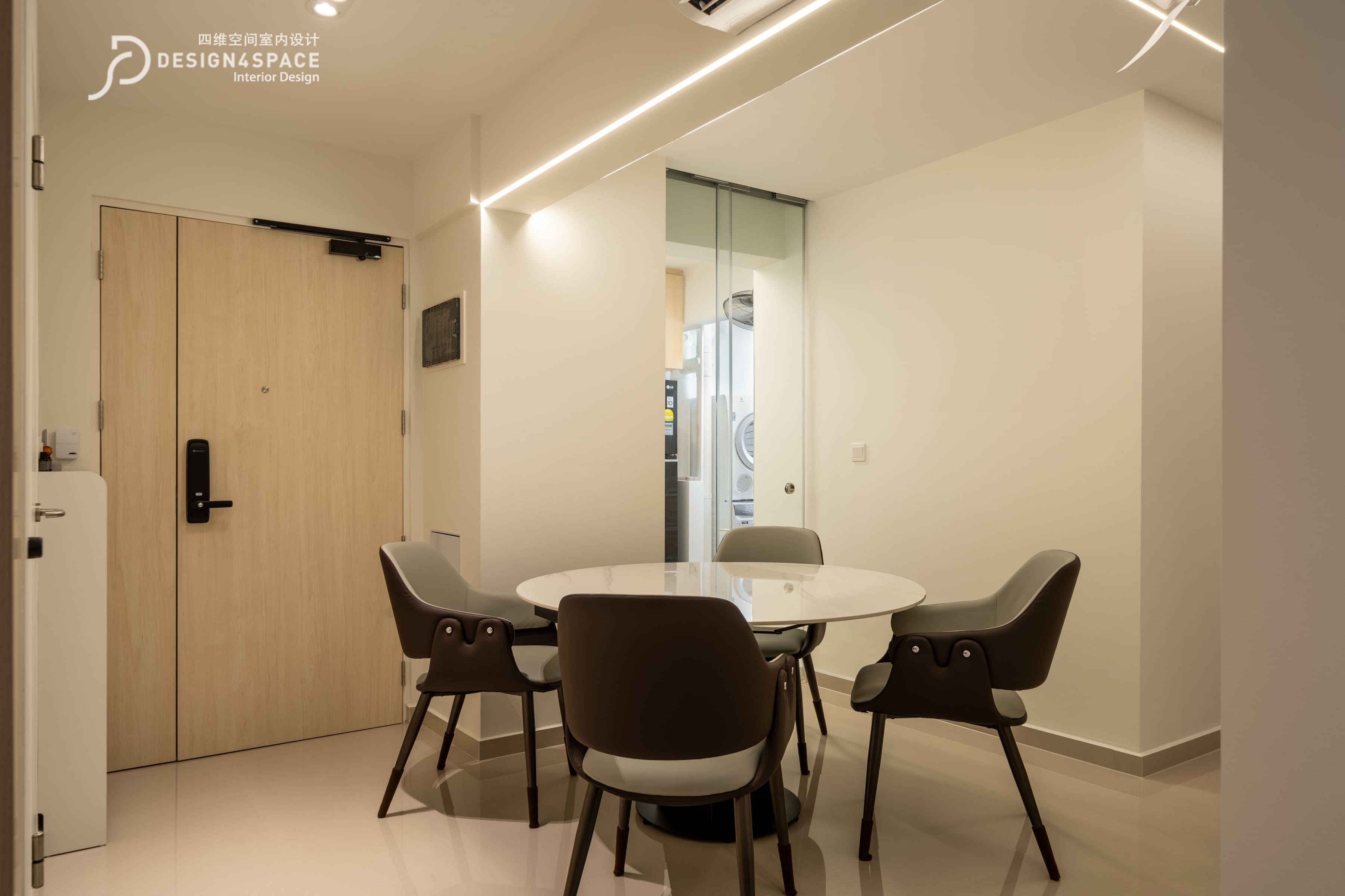 Contemporary Design - Dining Room - HDB 3 Room - Design by Design 4 Space Pte Ltd