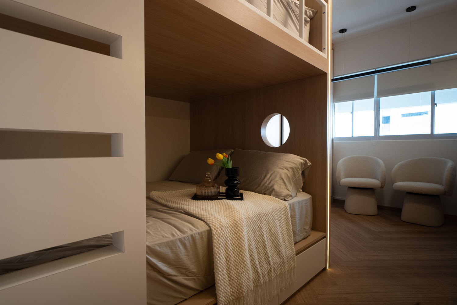 Contemporary, Scandinavian Design - Bedroom - HDB 4 Room - Design by Design 4 Space Pte Ltd