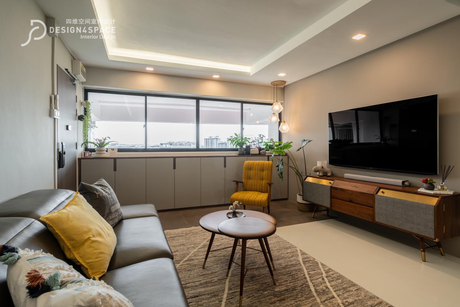 Contemporary, Modern Design - Living Room - HDB 4 Room - Design by Design 4 Space Pte Ltd