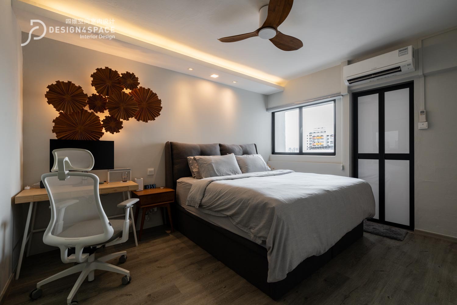 Contemporary, Modern Design - Bedroom - HDB 4 Room - Design by Design 4 Space Pte Ltd