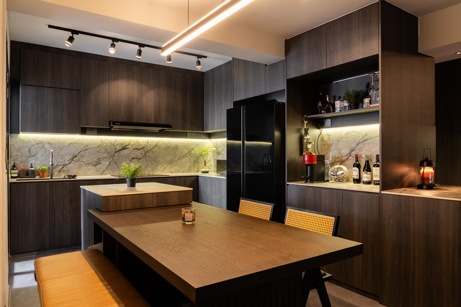 Contemporary, Modern Design - Kitchen - HDB 4 Room - Design by Design 4 Space Pte Ltd