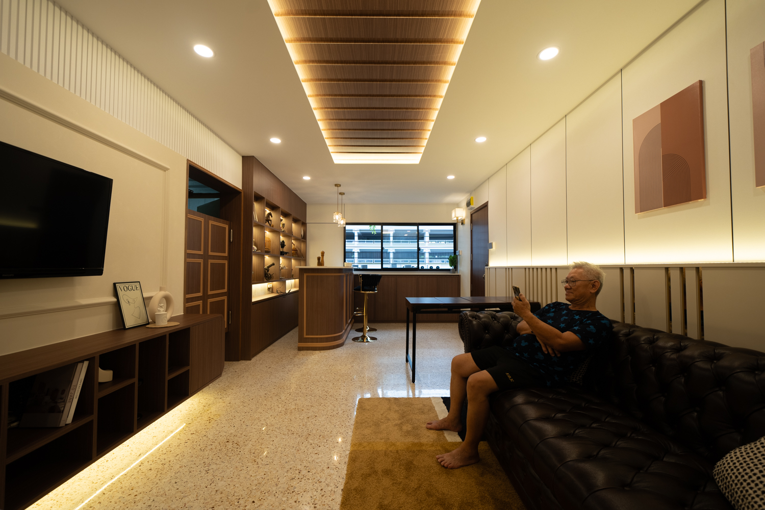 Contemporary, Modern Design - Living Room - HDB 4 Room - Design by Design 4 Space Pte Ltd