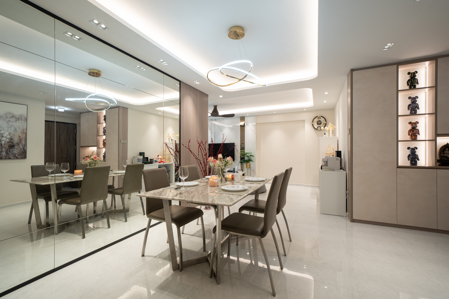 Contemporary, Modern Design - Dining Room - HDB 4 Room - Design by Design 4 Space Pte Ltd