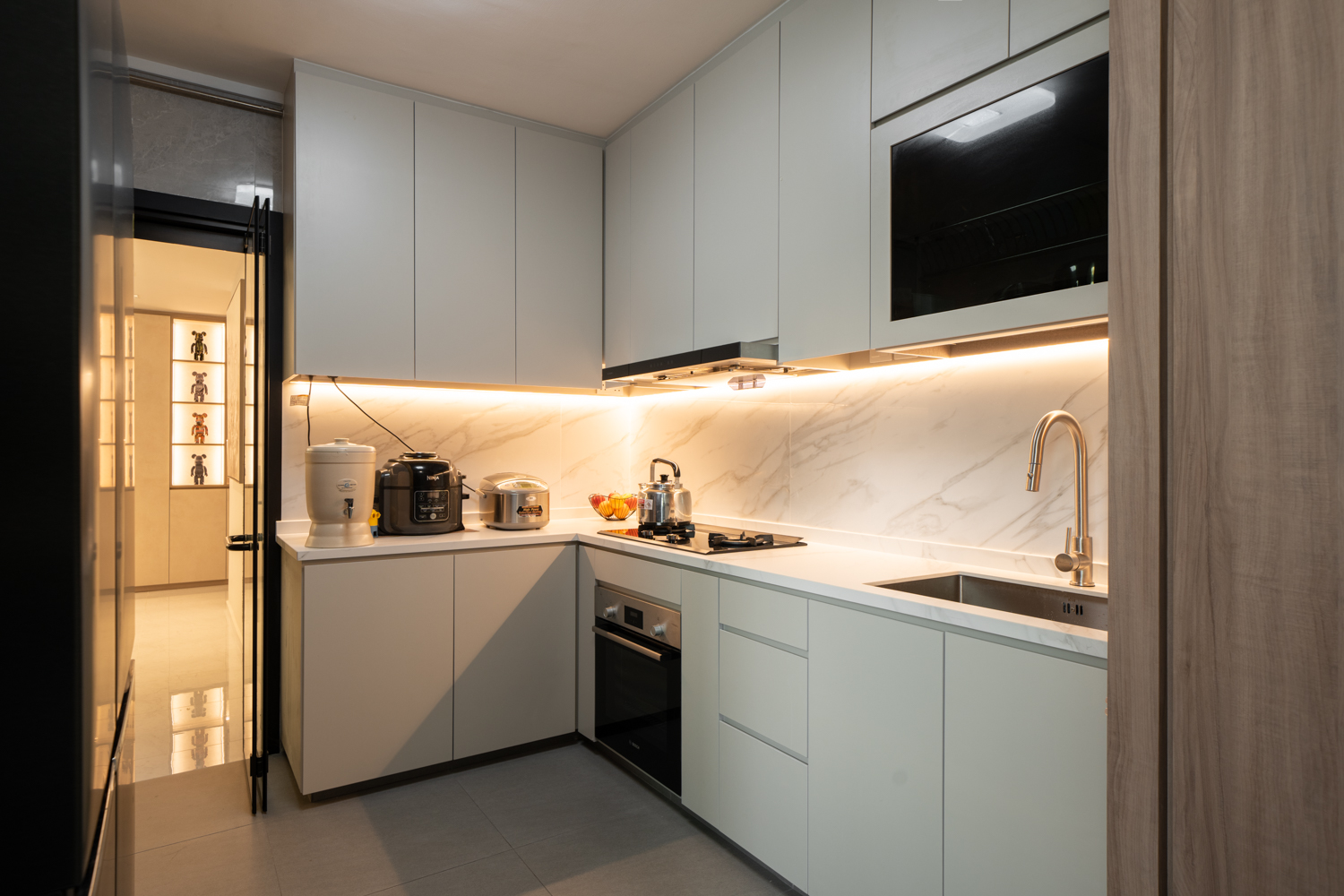 Contemporary, Modern Design - Kitchen - HDB 4 Room - Design by Design 4 Space Pte Ltd