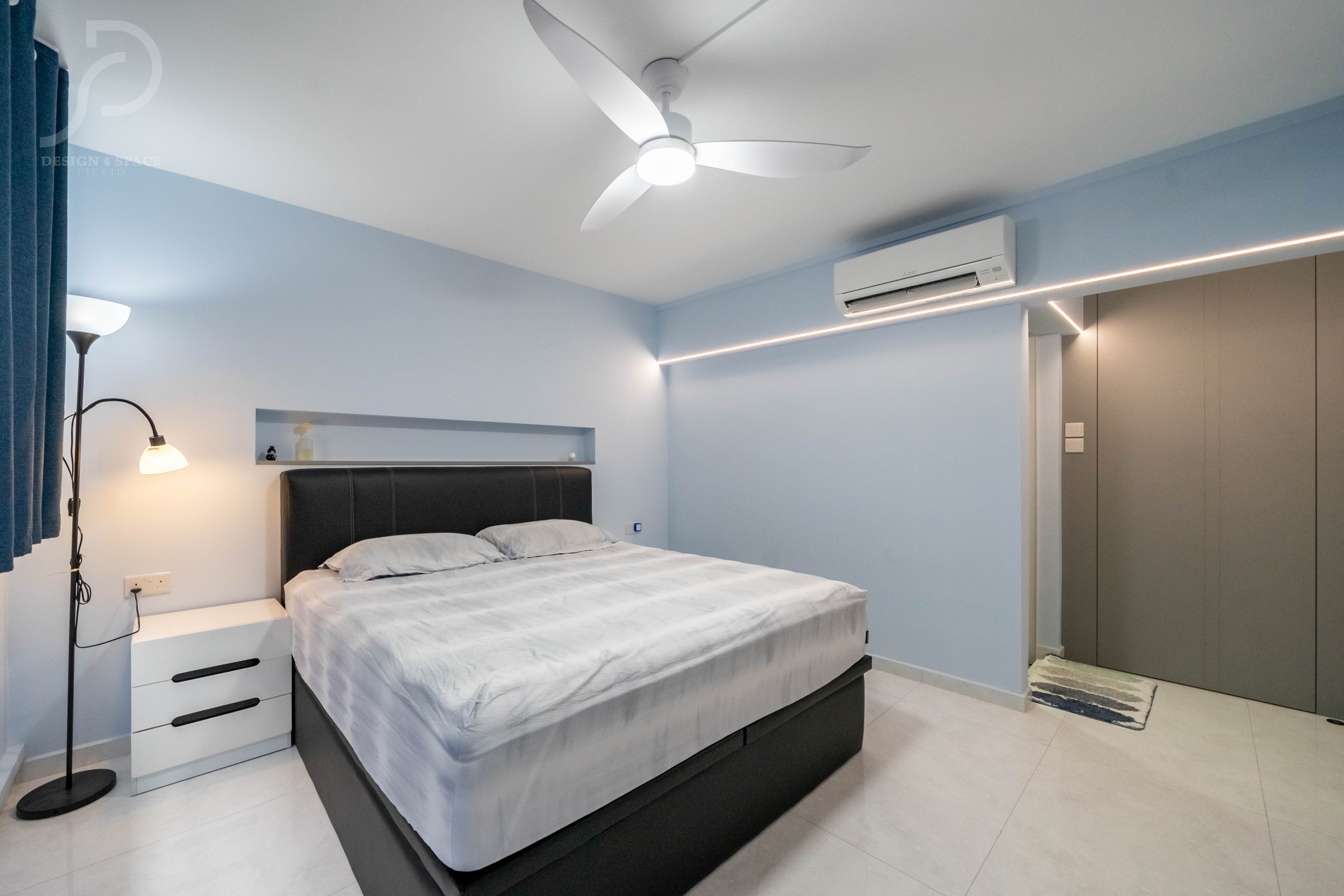 Contemporary, Modern Design - Bedroom - HDB 5 Room - Design by Design 4 Space Pte Ltd