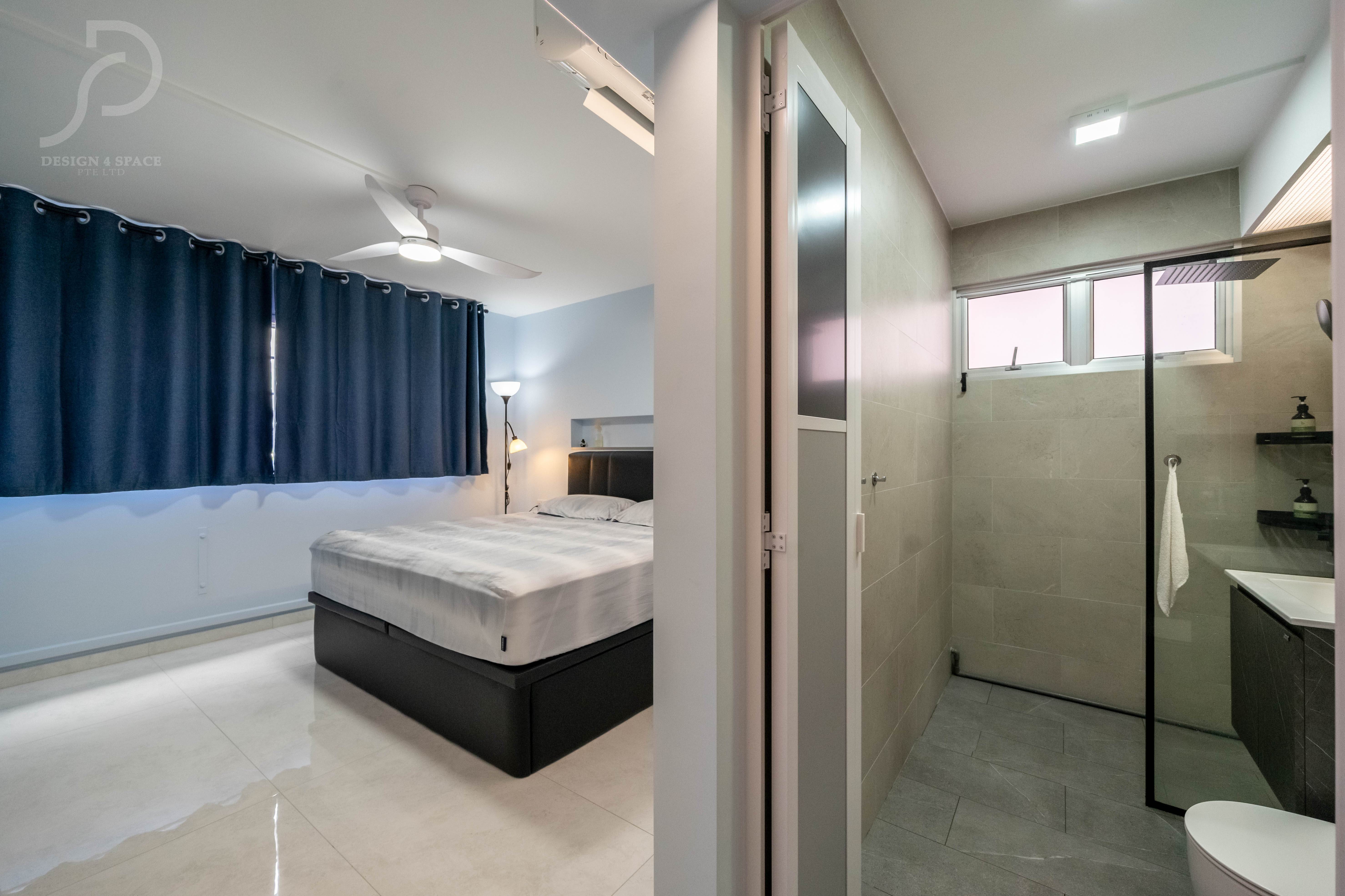 Contemporary, Modern Design - Bedroom - HDB 5 Room - Design by Design 4 Space Pte Ltd