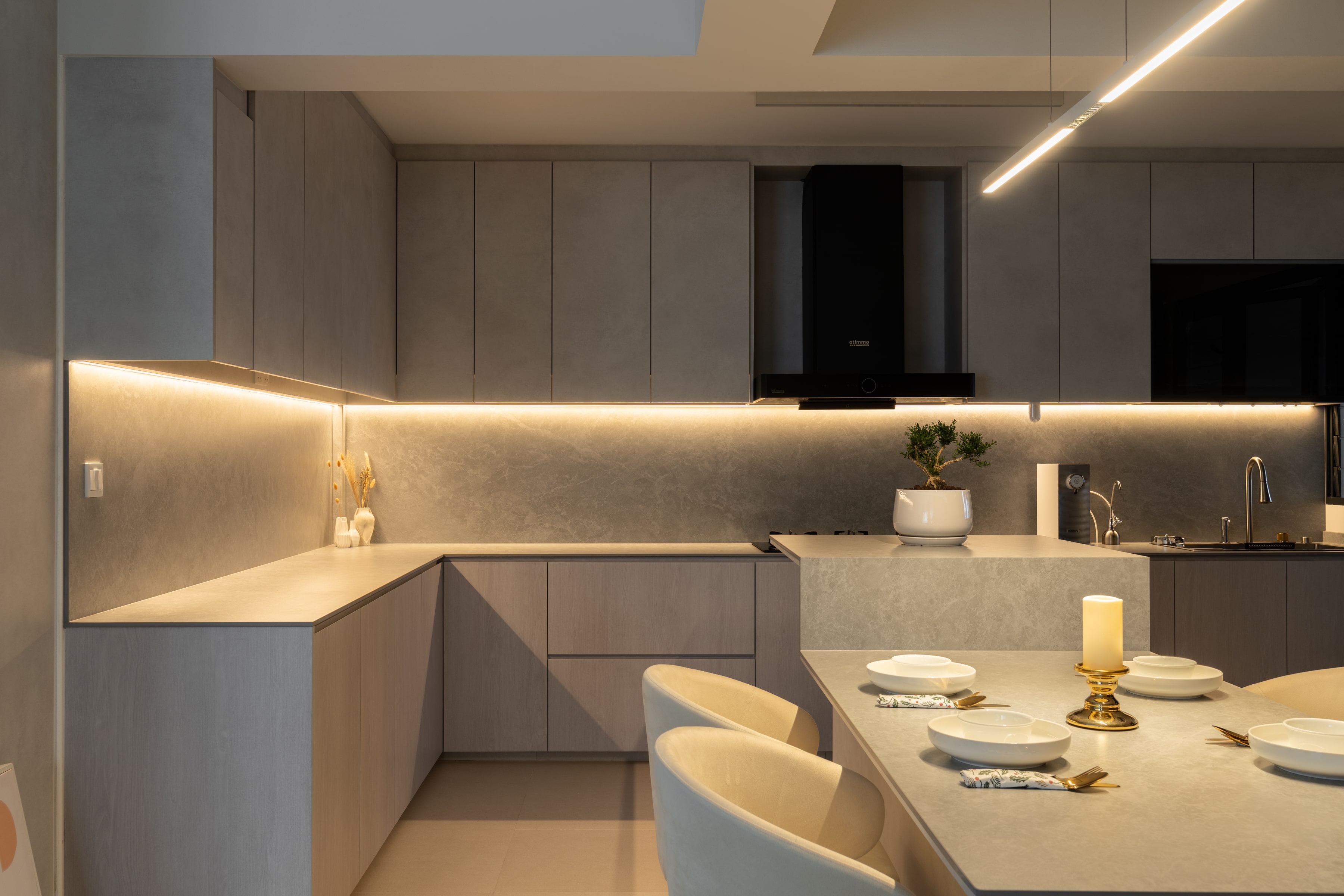 Minimalist Design - Kitchen - HDB 5 Room - Design by Design 4 Space Pte Ltd