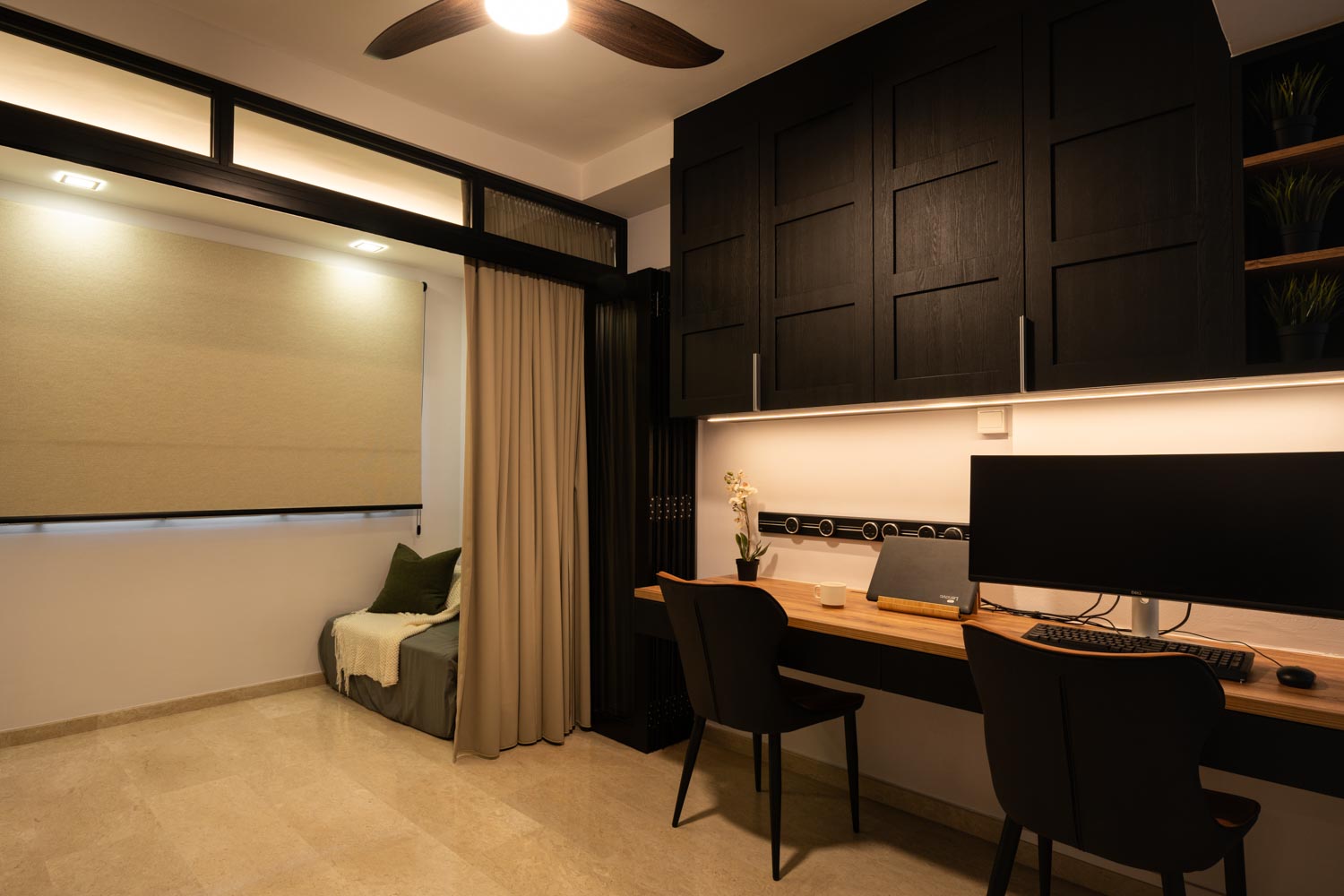 Contemporary, Modern Design - Study Room - HDB 5 Room - Design by Design 4 Space Pte Ltd