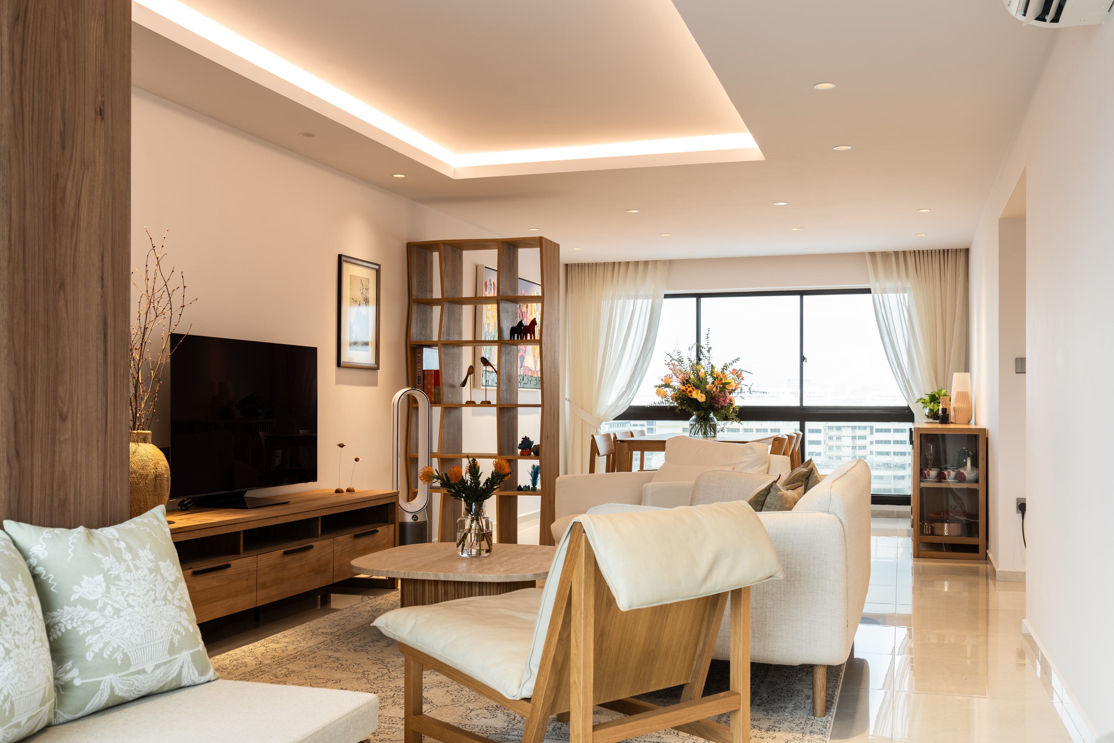 Contemporary, Modern Design - Living Room - HDB 5 Room - Design by Design 4 Space Pte Ltd