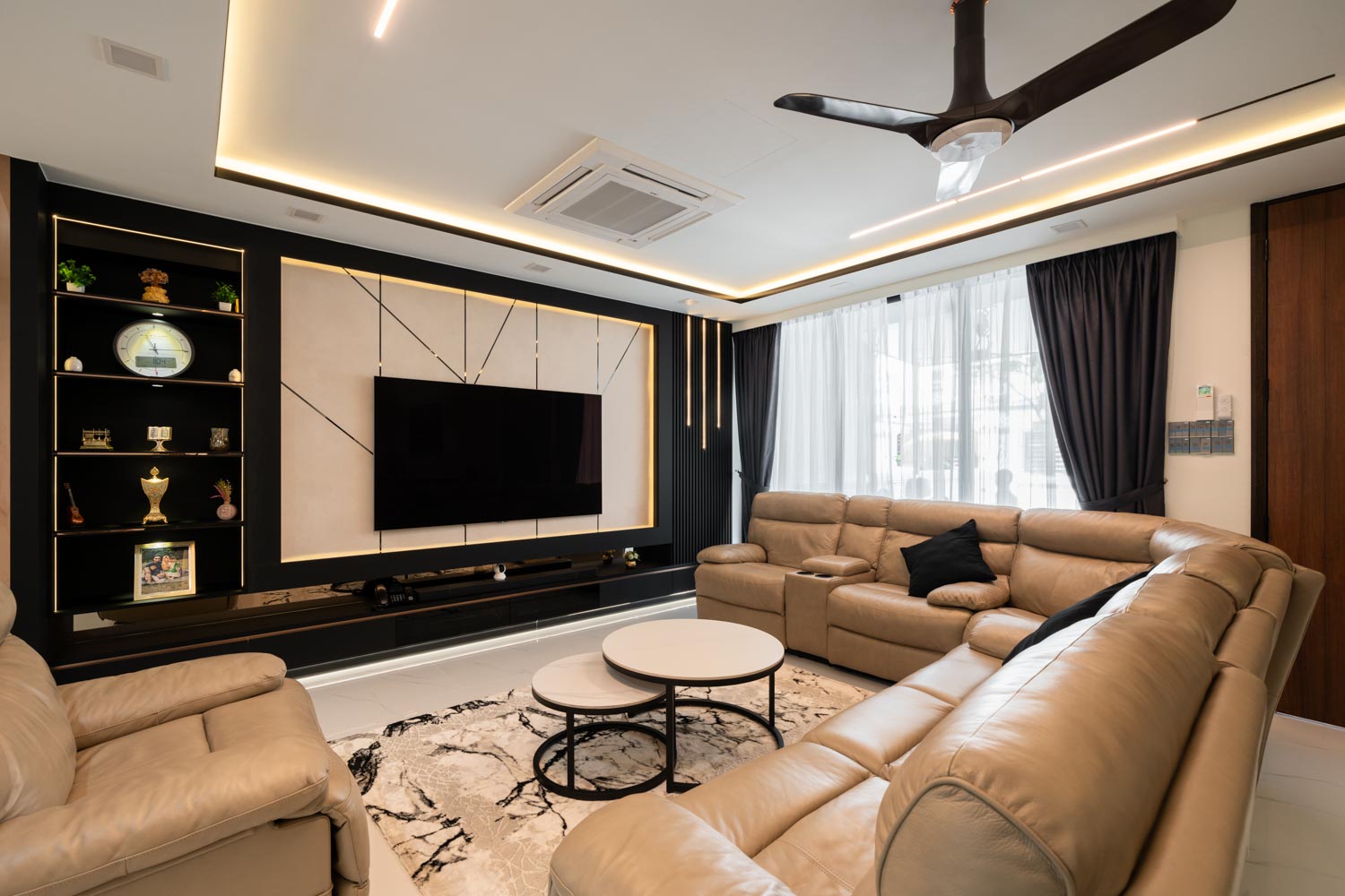 Contemporary, Modern Design - Living Room - Landed House - Design by Design 4 Space Pte Ltd