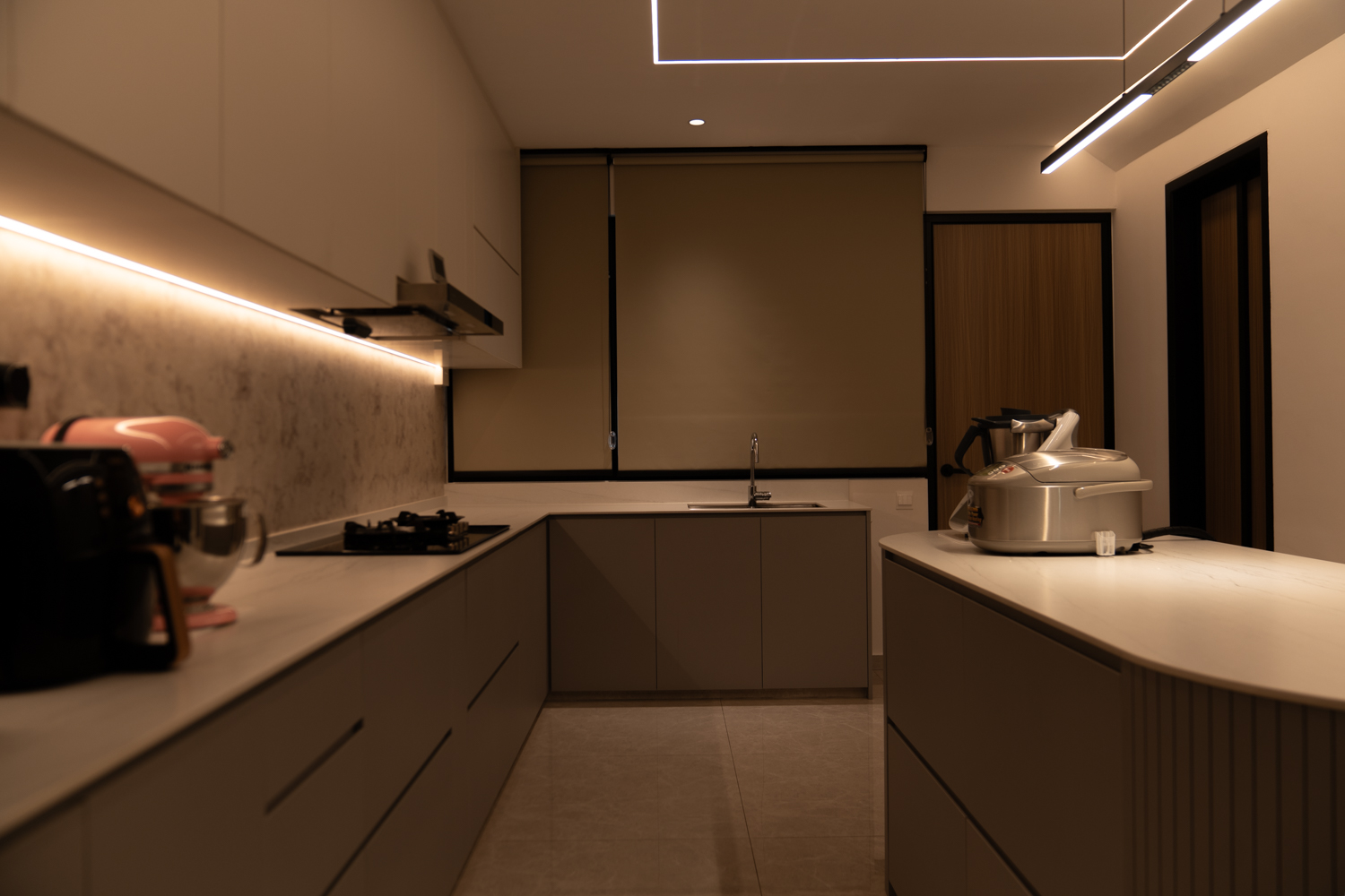 Minimalist, Modern Design - Kitchen - Landed House - Design by Design 4 Space Pte Ltd