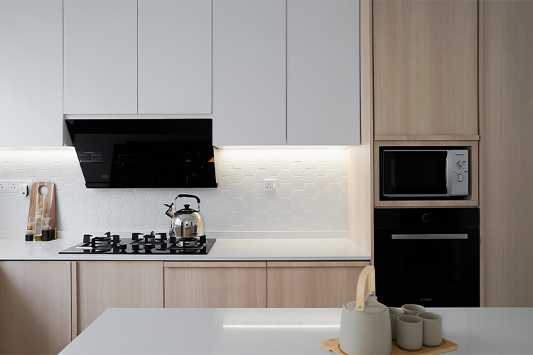 Contemporary, Scandinavian Design - Kitchen - Condominium - Design by Doubble Interior Associates Singapore