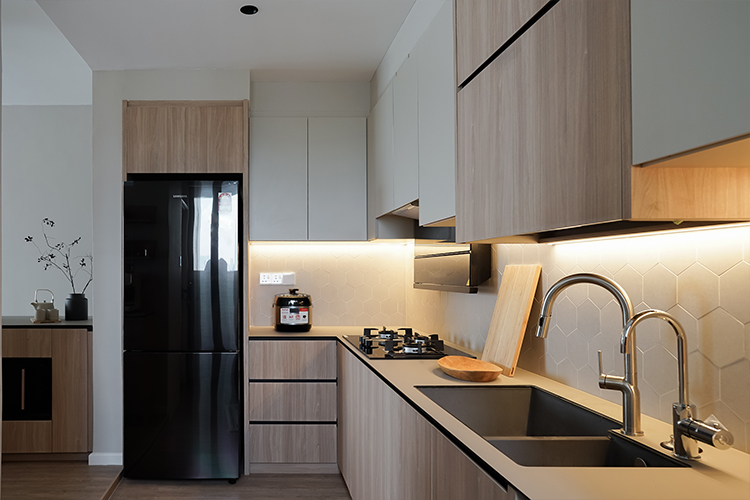 Scandinavian Design - Kitchen - HDB 4 Room - Design by Doubble Interior Associates Singapore