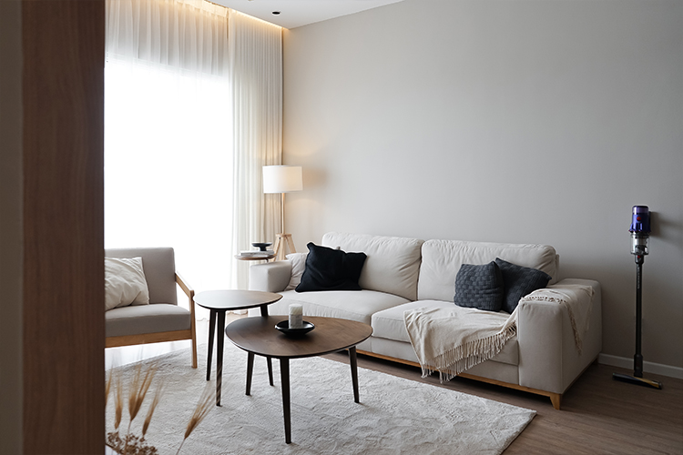 Scandinavian Design - Living Room - HDB 4 Room - Design by Doubble Interior Associates Singapore