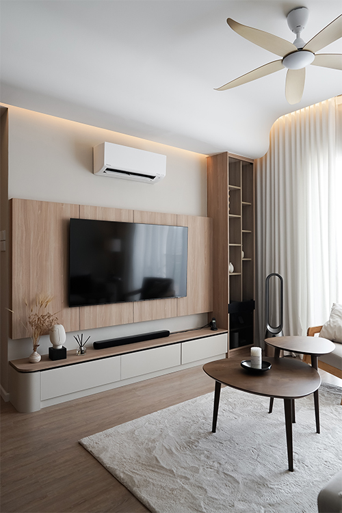 Scandinavian Design - Living Room - HDB 4 Room - Design by Doubble Interior Associates Singapore