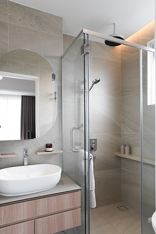 Scandinavian Design - Bathroom - HDB 4 Room - Design by Doubble Interior Associates Singapore