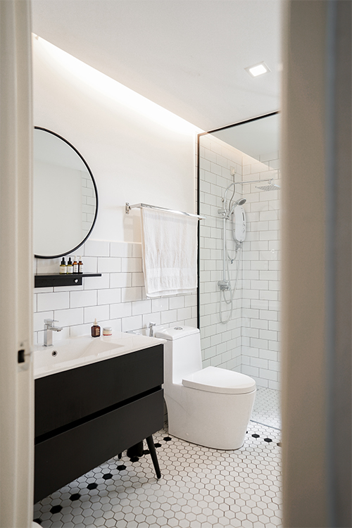 Country, Scandinavian, Vintage Design - Bathroom - HDB 4 Room - Design by Doubble Interior Associates Singapore