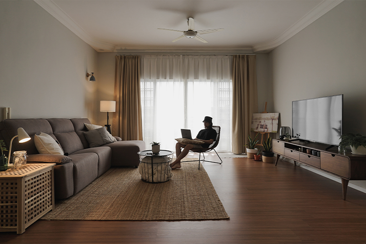 Country, Scandinavian, Vintage Design - Living Room - HDB 4 Room - Design by Doubble Interior Associates Singapore