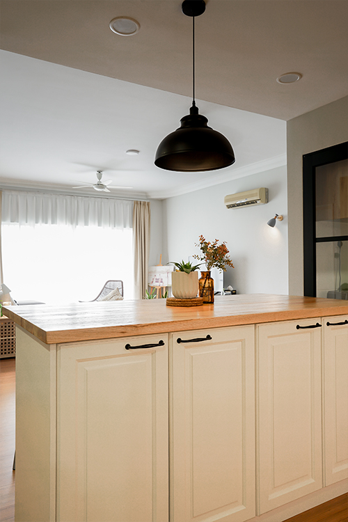 Country, Scandinavian, Vintage Design - Kitchen - HDB 4 Room - Design by Doubble Interior Associates Singapore