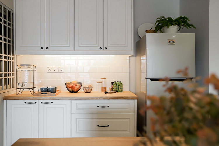 Country, Scandinavian, Vintage Design - Kitchen - HDB 4 Room - Design by Doubble Interior Associates Singapore