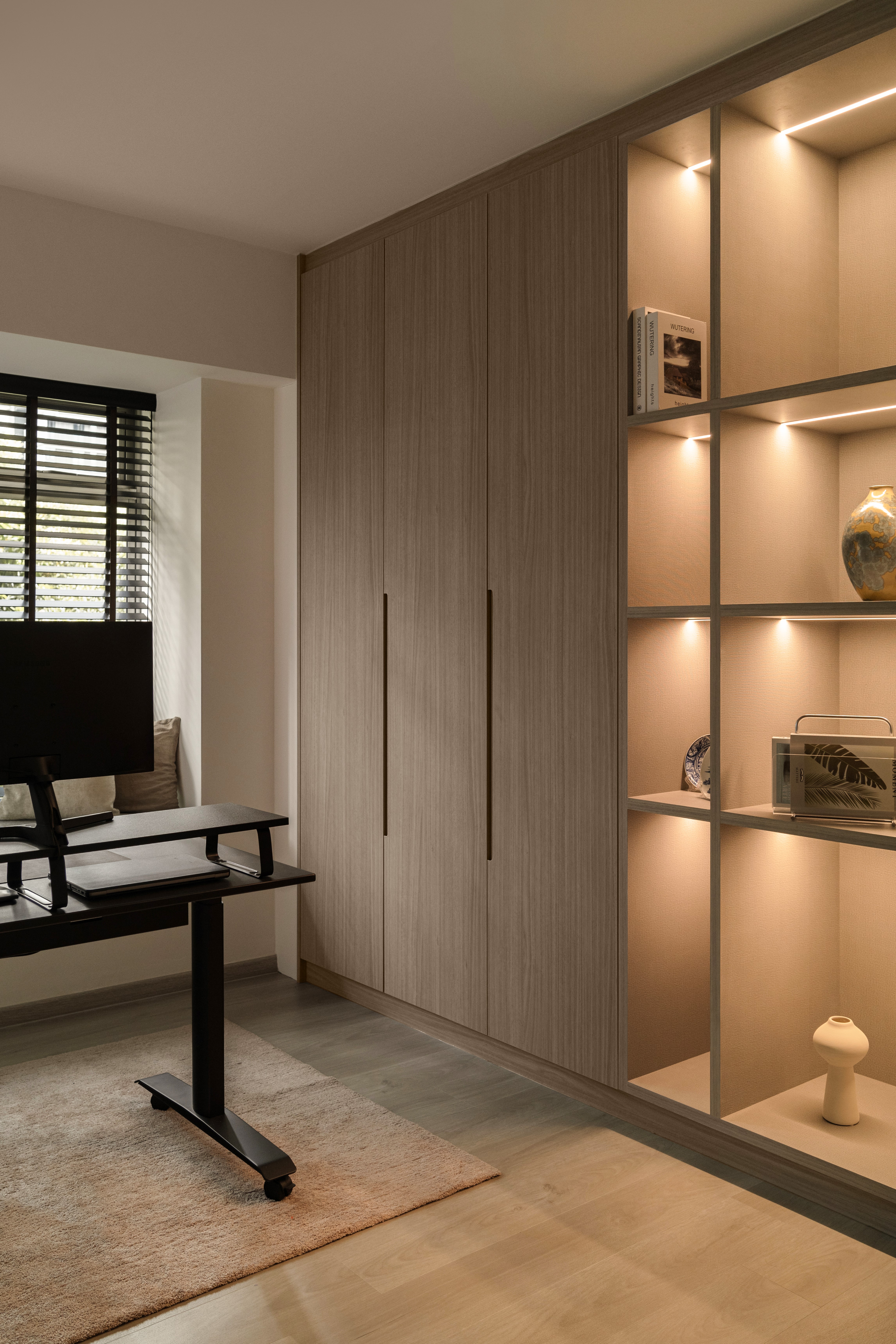 Scandinavian Design - Study Room - HDB 4 Room - Design by Doubble Interior Associates Singapore