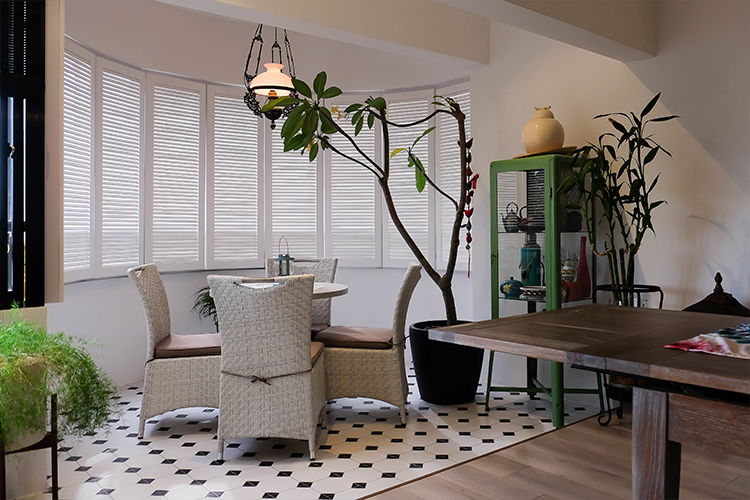 Classical, Oriental, Tropical Design - Balcony - HDB 5 Room - Design by Doubble Interior Associates Singapore