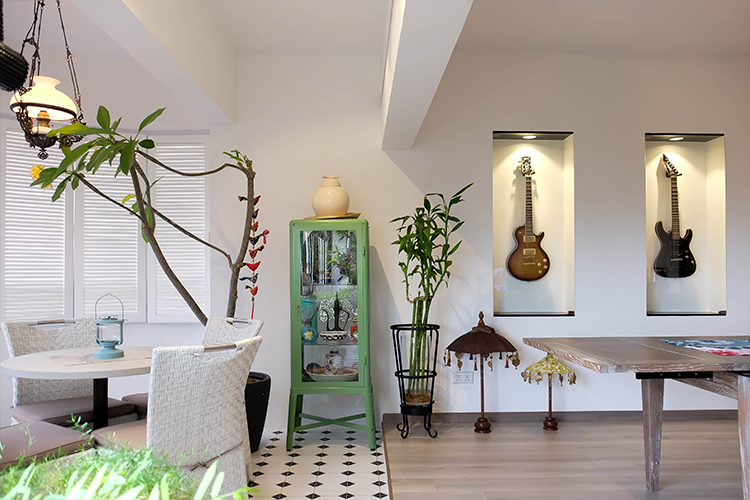 Classical, Oriental, Tropical Design - Balcony - HDB 5 Room - Design by Doubble Interior Associates Singapore