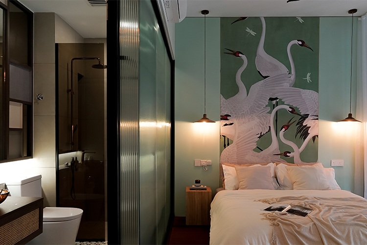 Oriental, Resort Design - Bedroom - Landed House - Design by Doubble Interior Associates Singapore