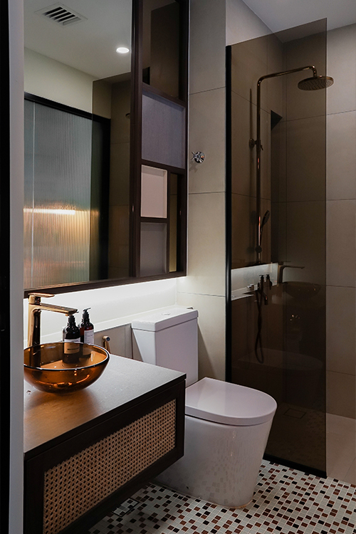 Oriental, Resort Design - Bathroom - Landed House - Design by Doubble Interior Associates Singapore