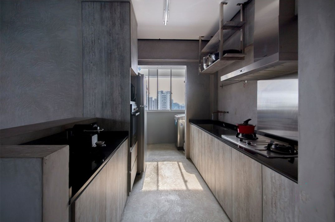 Industrial, Rustic Design - Kitchen - HDB 4 Room - Design by Goodman Interior