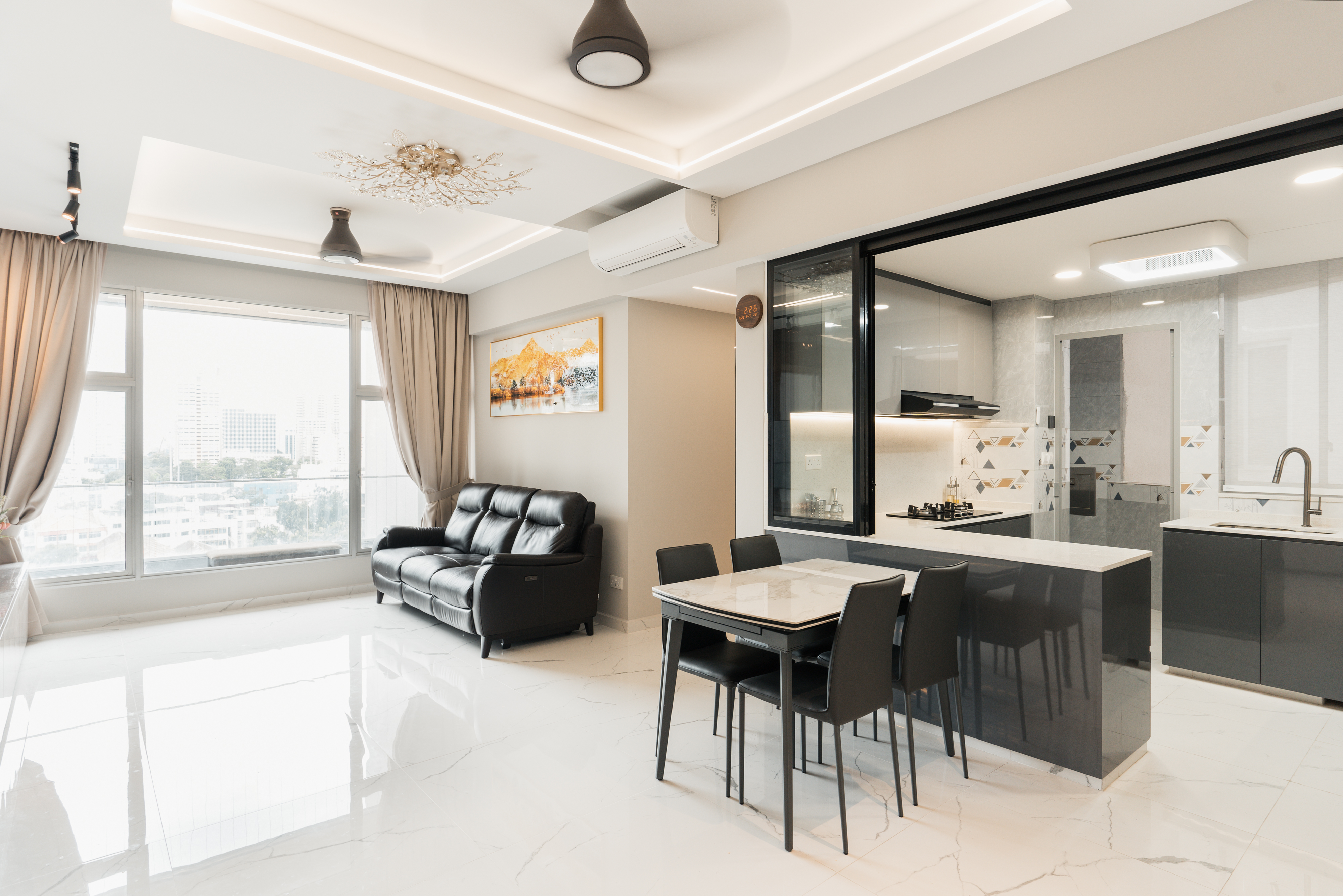 Eclectic, Modern Design - Dining Room - Condominium - Design by Interior Artist Pte Ltd