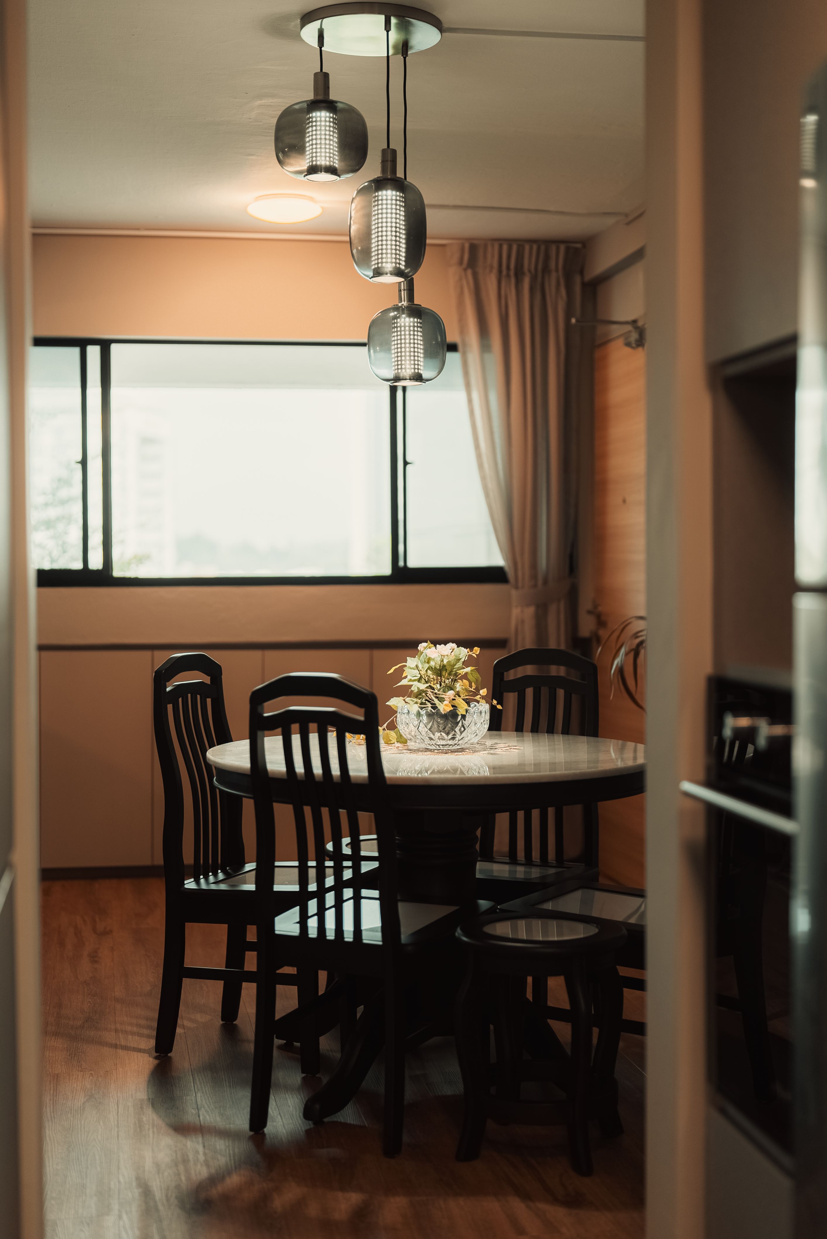 Oriental Design - Dining Room - HDB 5 Room - Design by Interior Times Design Pte Ltd