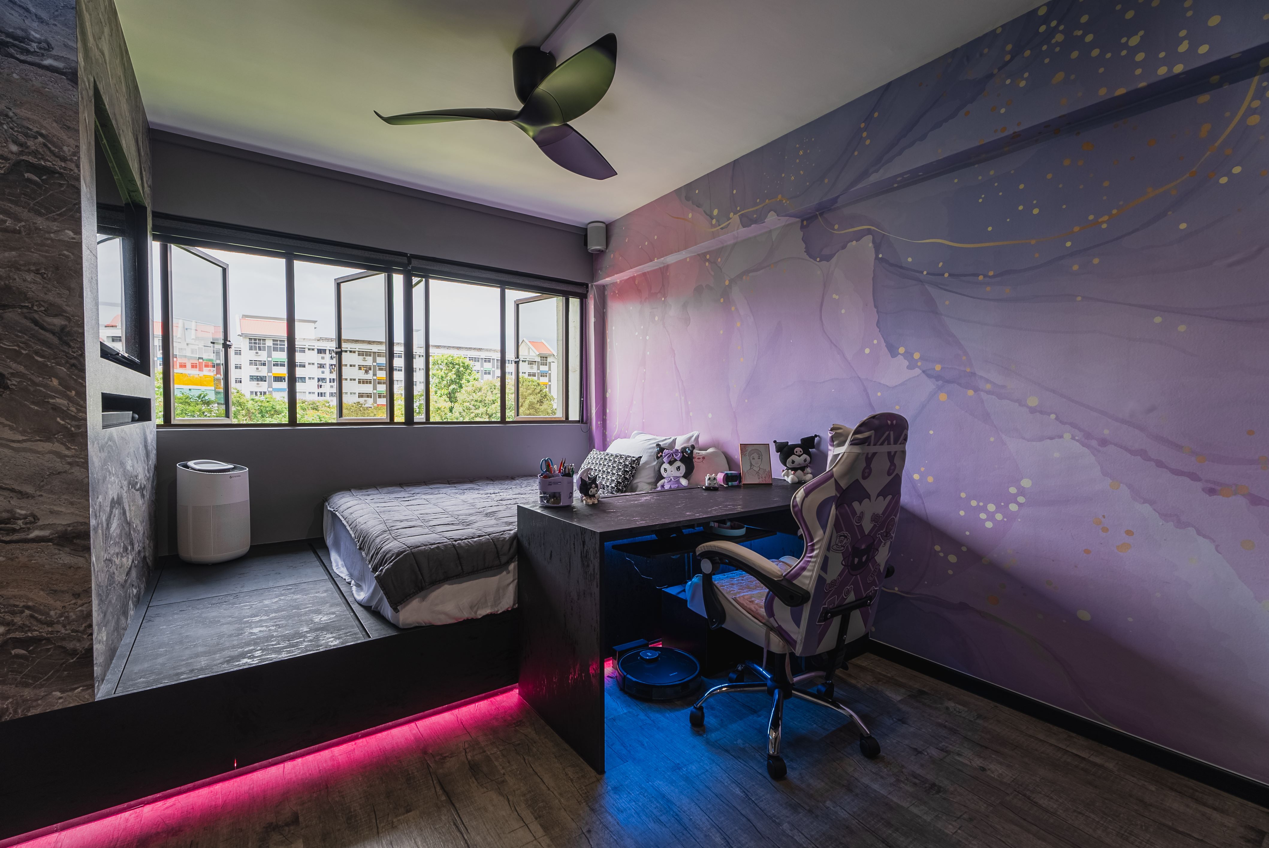 Eclectic Design - Bedroom - HDB 5 Room - Design by Interior Times Design Pte Ltd