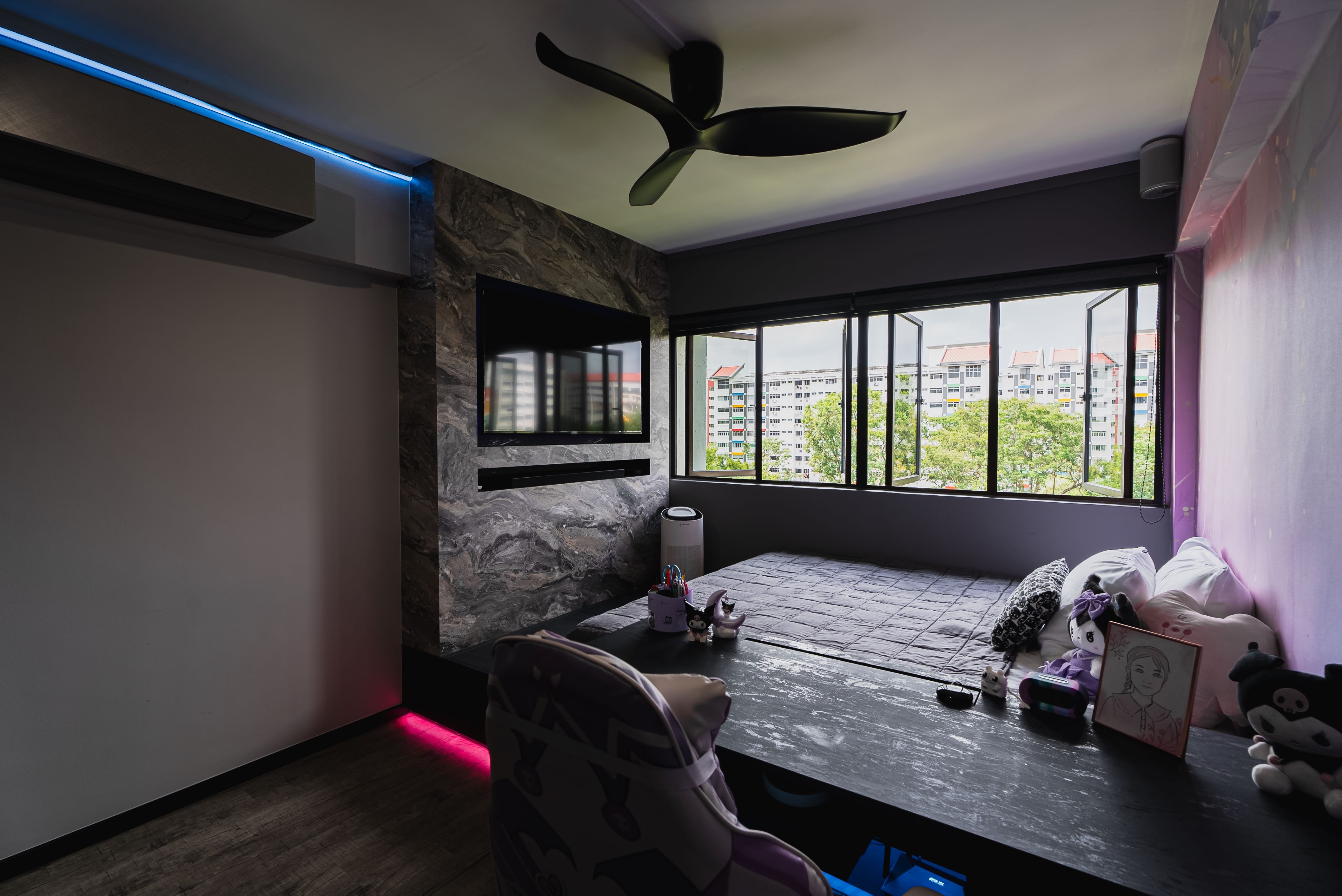 Eclectic Design - Bedroom - HDB 5 Room - Design by Interior Times Design Pte Ltd