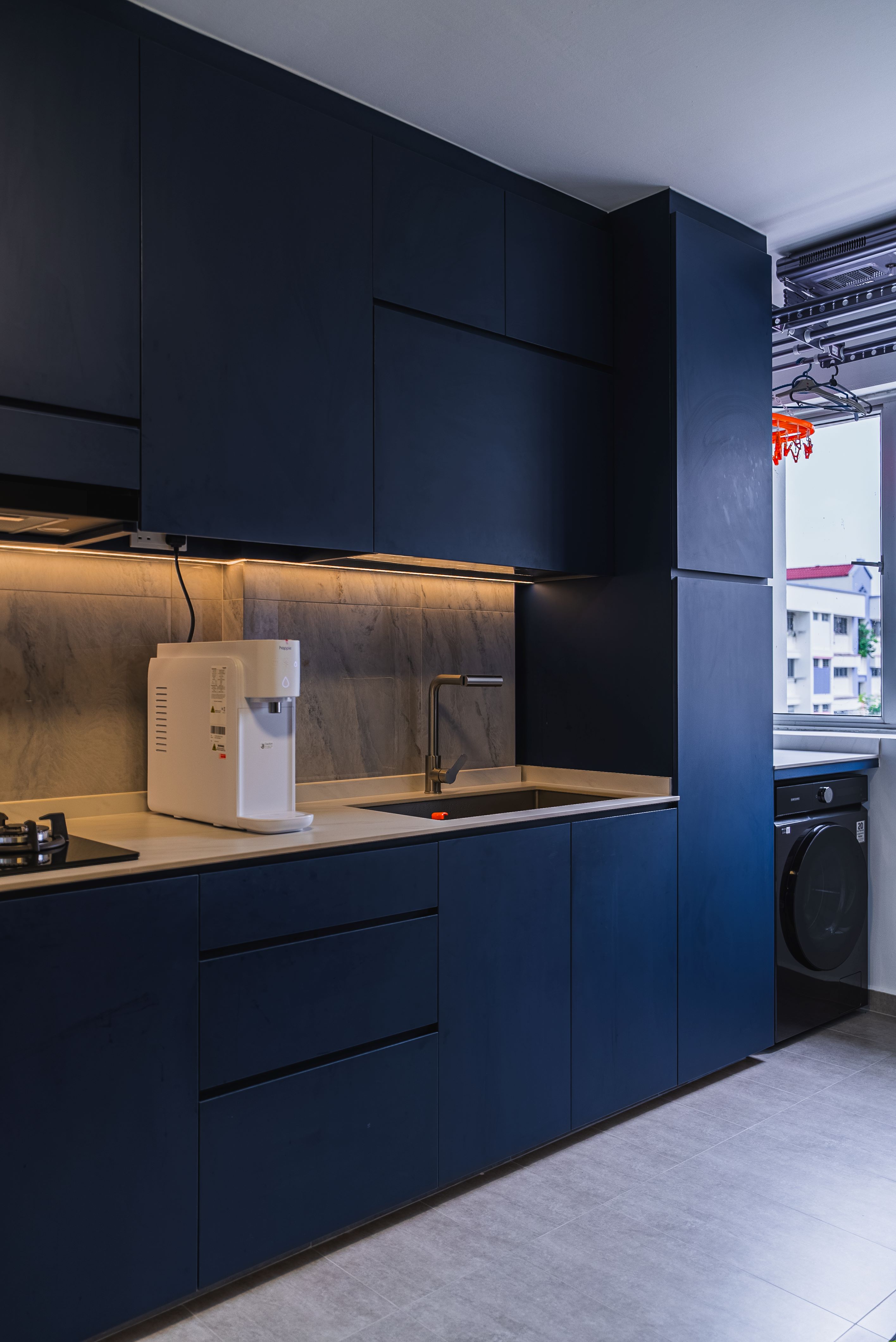 Industrial, Minimalist Design - Kitchen - HDB 4 Room - Design by Interior Times Design Pte Ltd