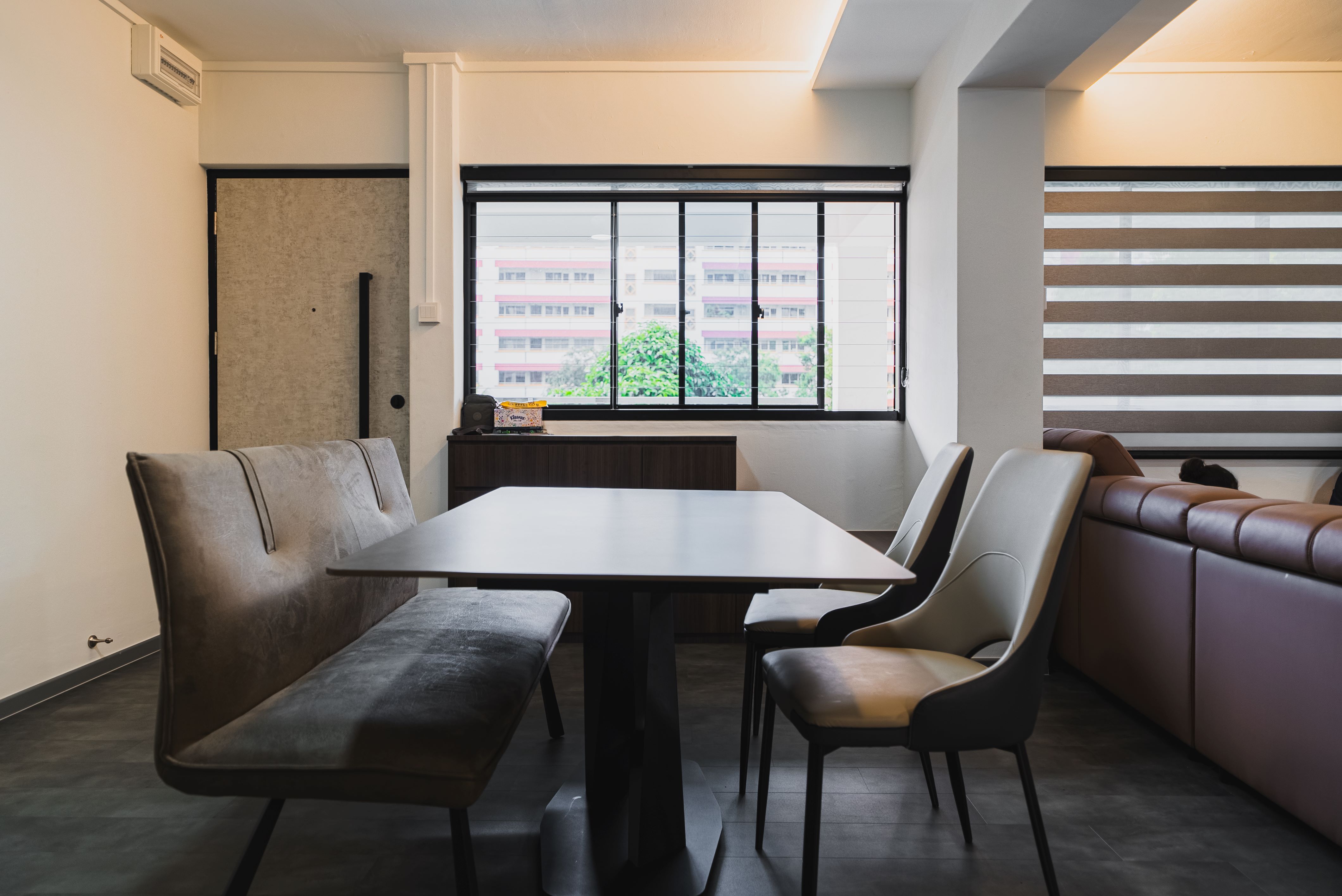 Industrial, Minimalist Design - Dining Room - HDB 4 Room - Design by Interior Times Design Pte Ltd