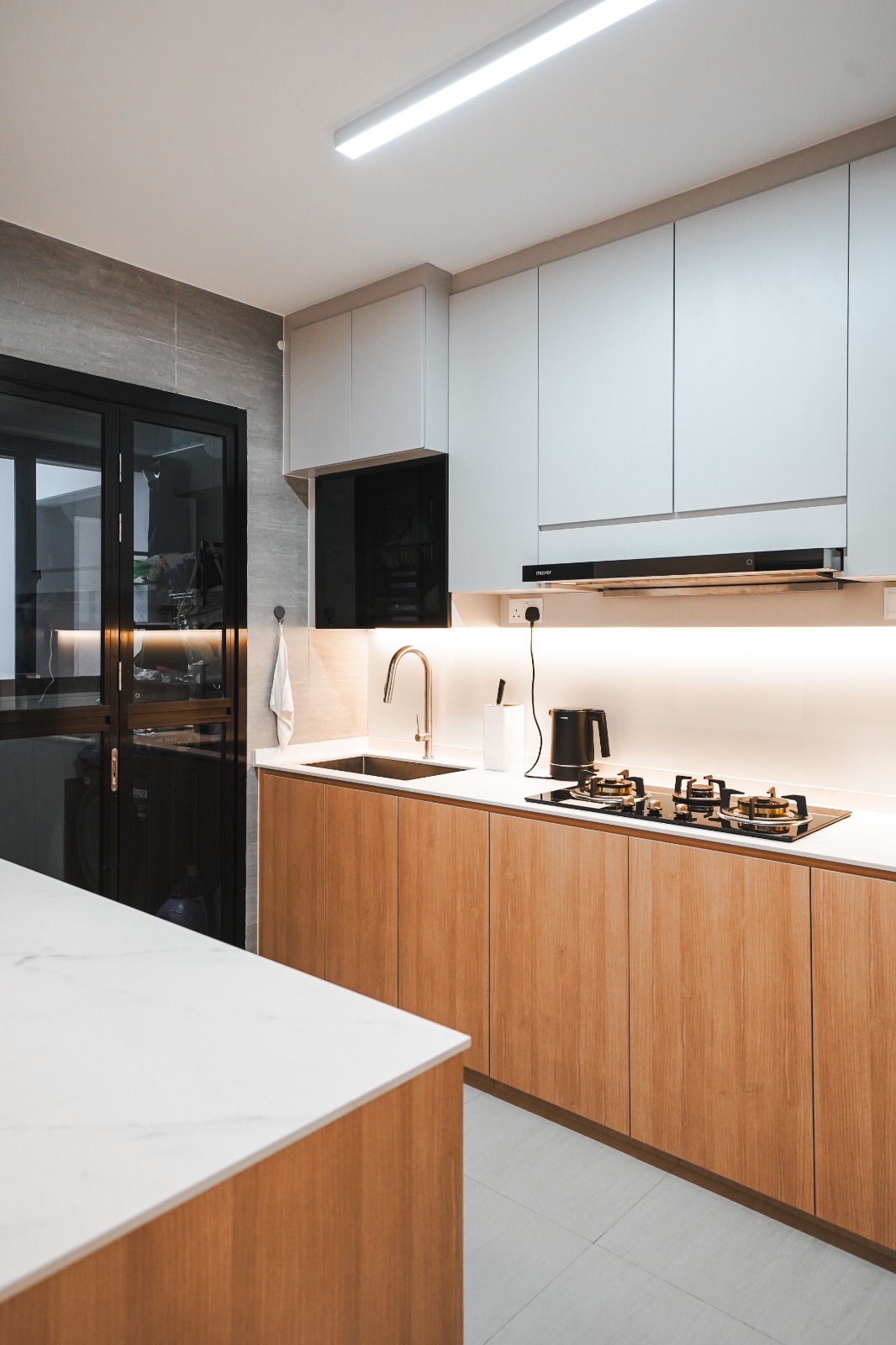 Minimalist, Modern Design - Kitchen - HDB 5 Room - Design by Interior Times Design Pte Ltd