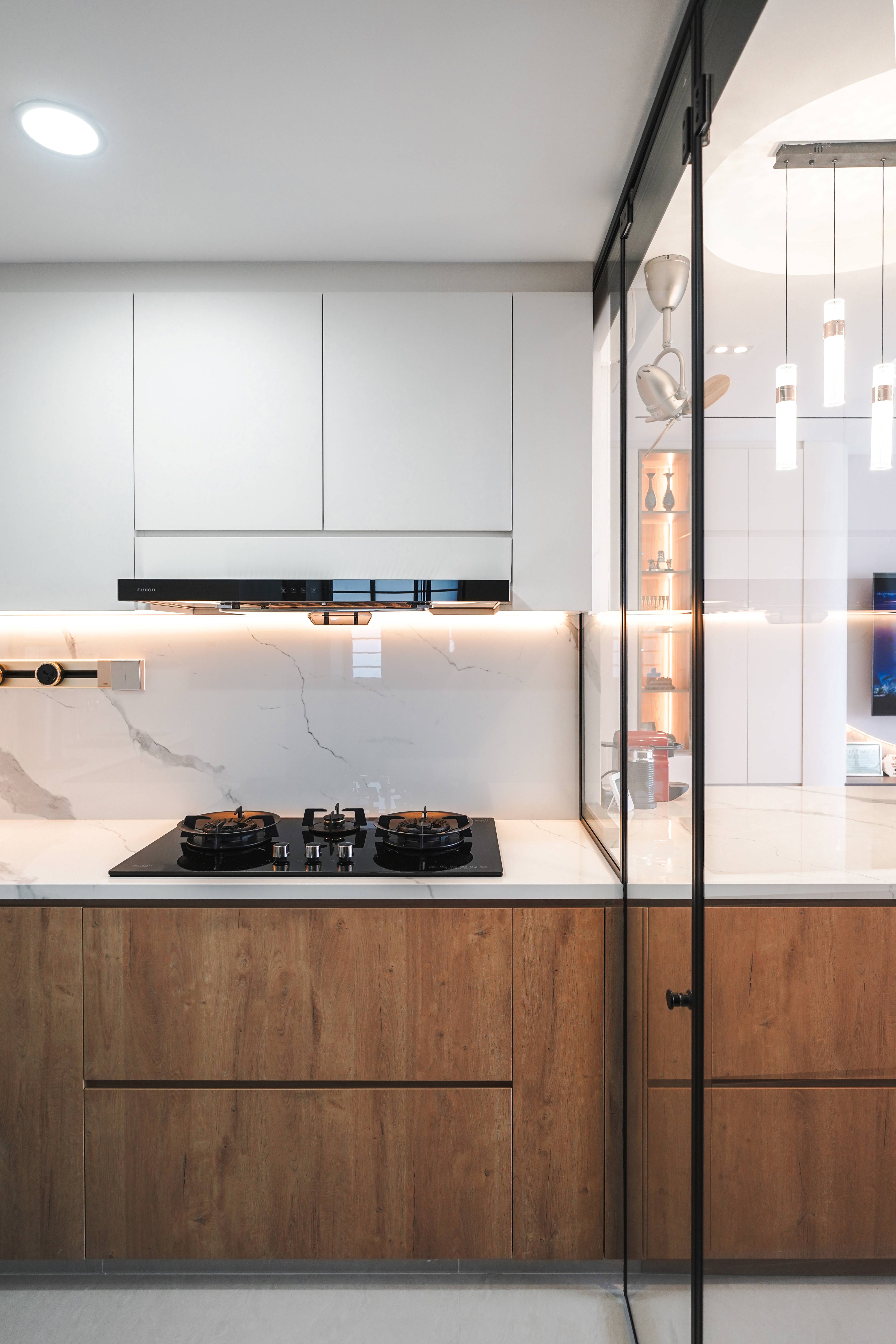 Minimalist, Modern Design - Kitchen - Condominium - Design by Interior Times Design Pte Ltd