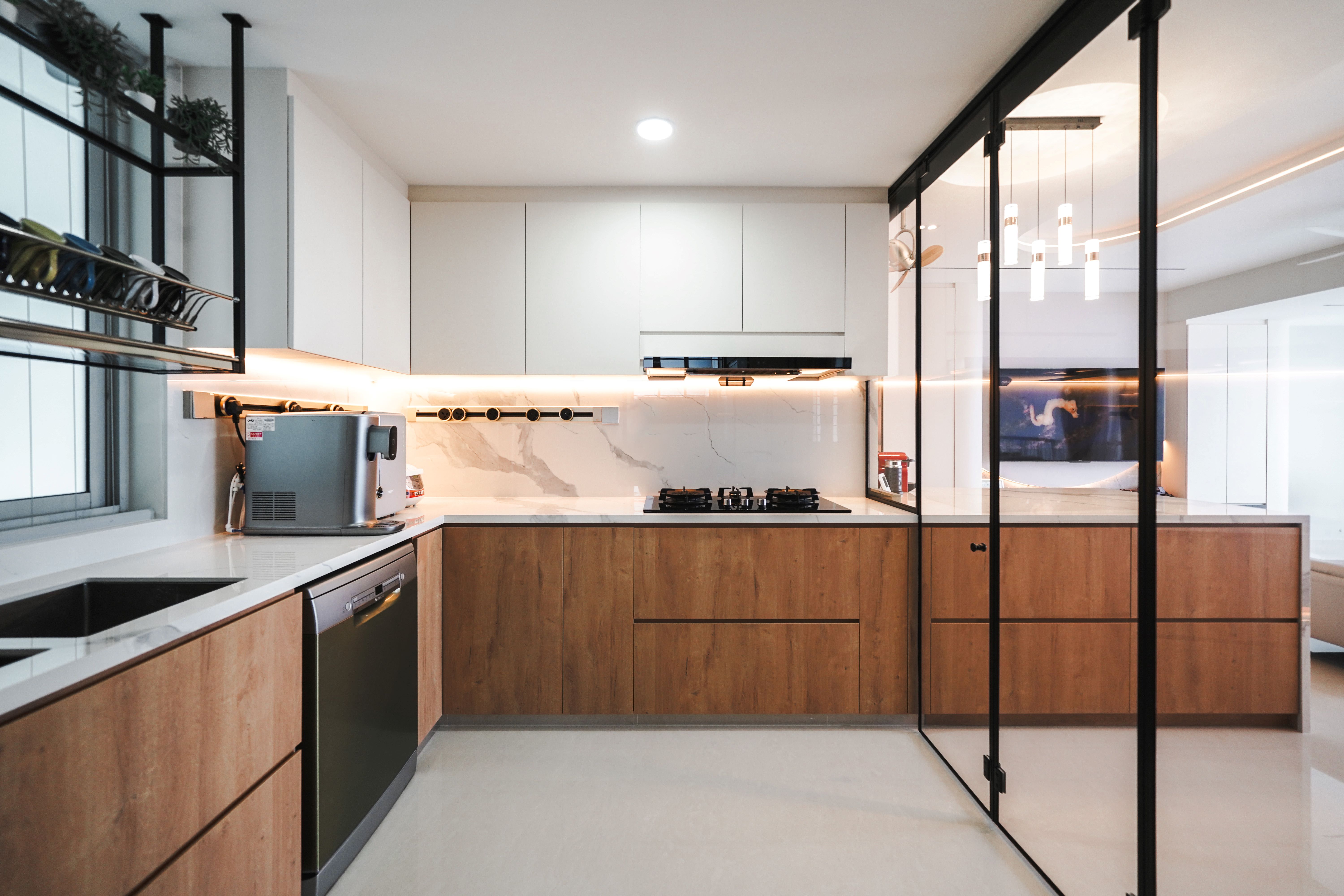 Minimalist, Modern Design - Kitchen - Condominium - Design by Interior Times Design Pte Ltd