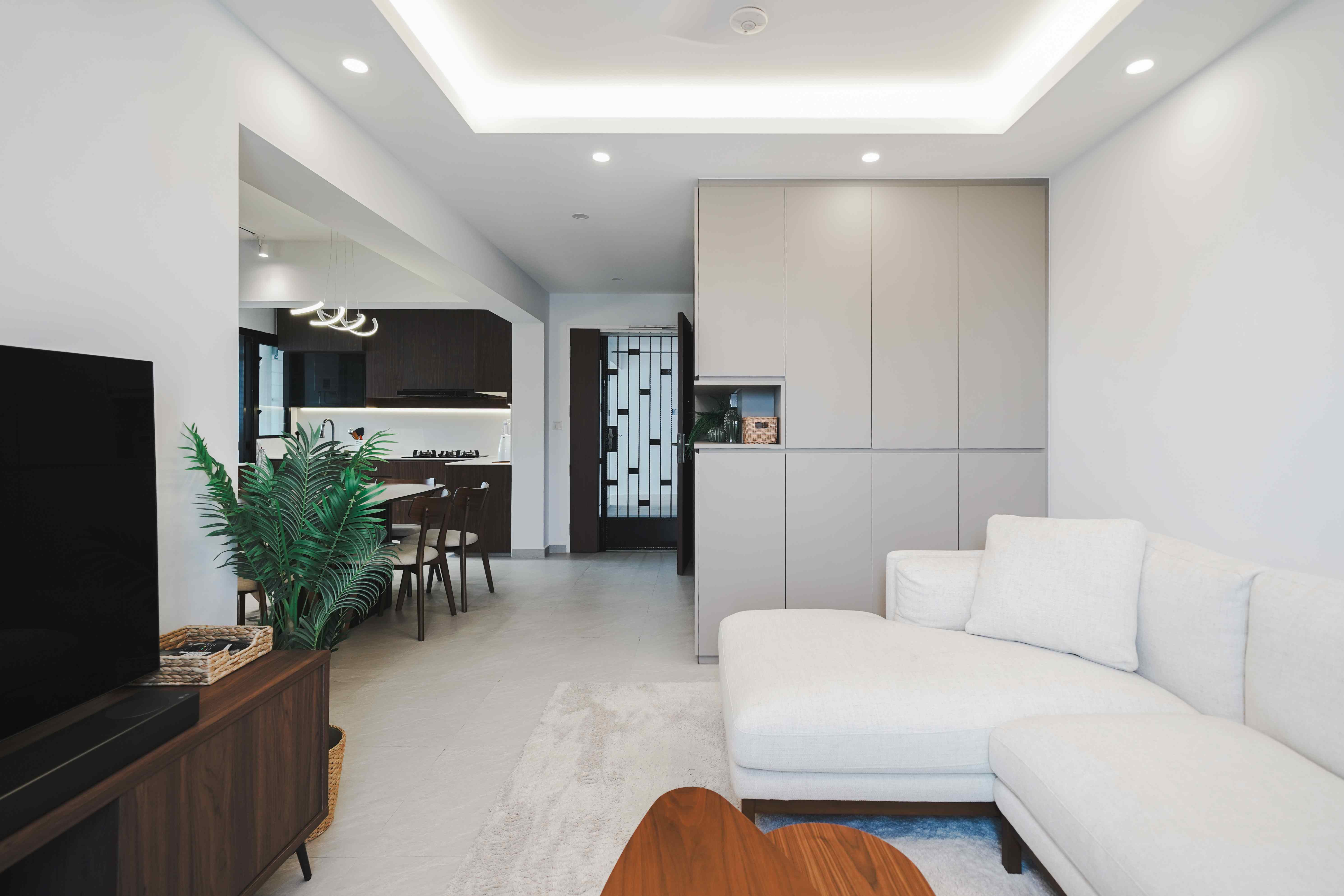 Contemporary, Modern Design - Living Room - HDB 4 Room - Design by Interior Times Design Pte Ltd