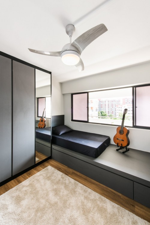 Eclectic Design - Bedroom - HDB 4 Room - Design by Mr Designer Studio