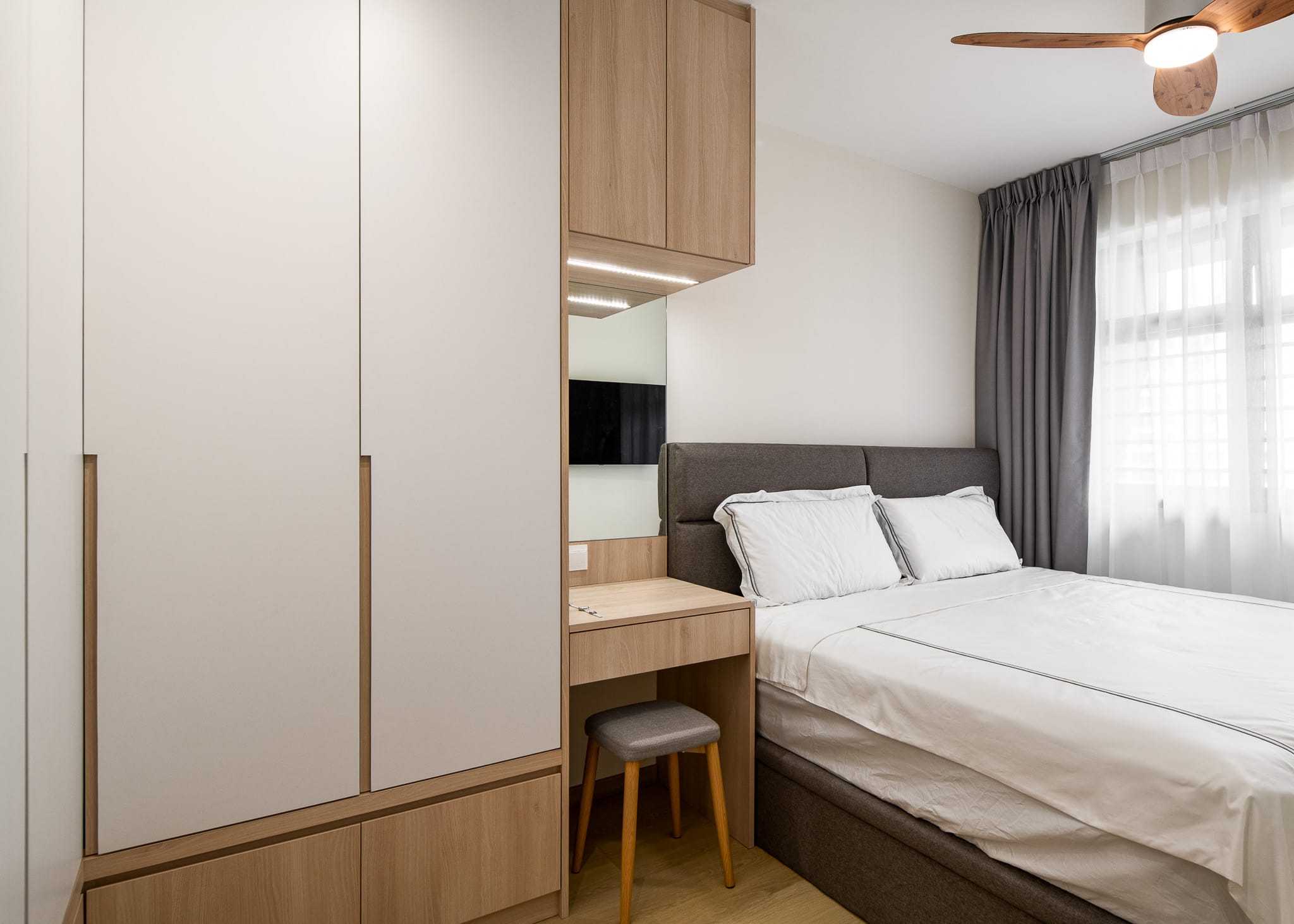 Contemporary, Scandinavian Design - Bedroom - HDB 4 Room - Design by Mr Designer Studio