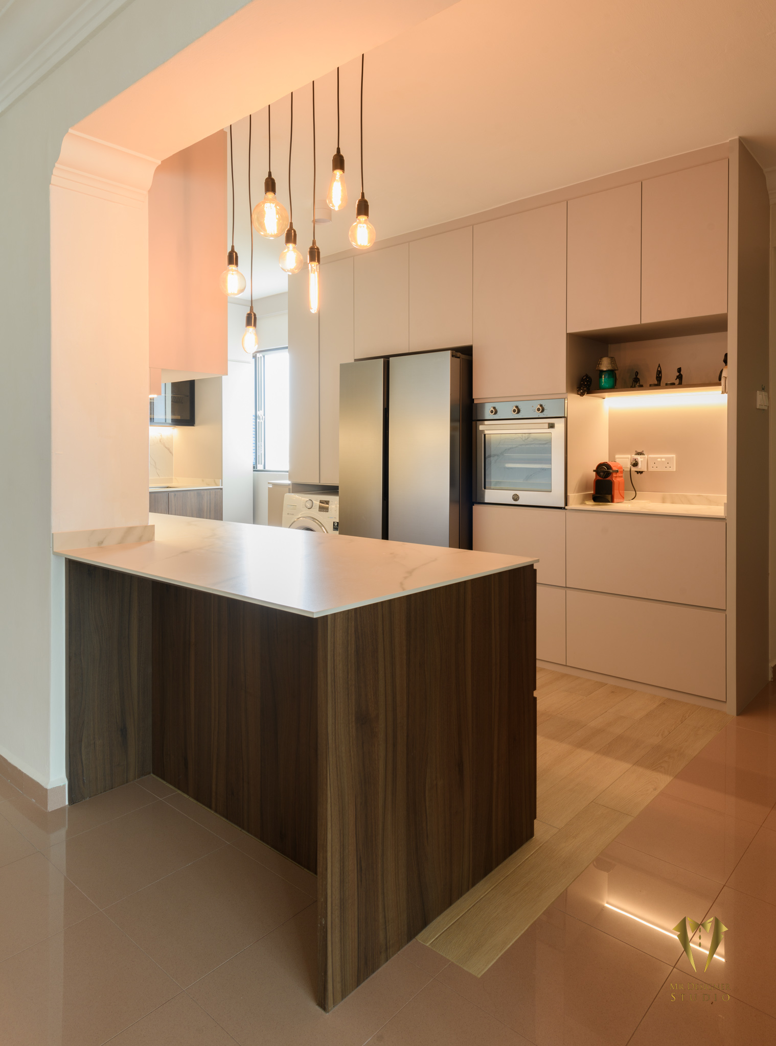 Scandinavian Design - Kitchen - HDB 5 Room - Design by Mr Designer Studio