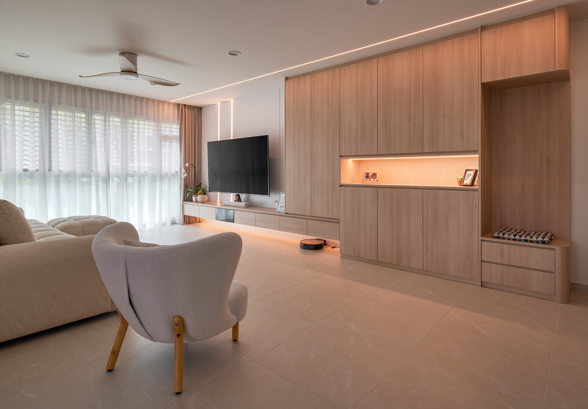 Scandinavian Design - Living Room - HDB 4 Room - Design by Project L